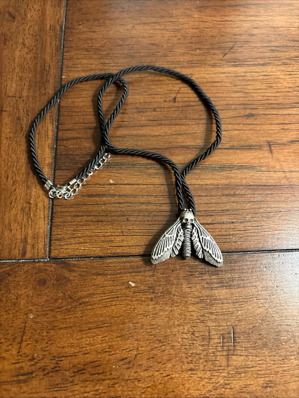 Skull Moth Necklace, Death's Head Moth, Silence of the Lambs, Gothic Jewelry 22”